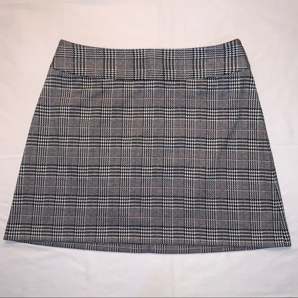 Maison Jules Plaid Mini Skirt CA - Picture 1 of 6